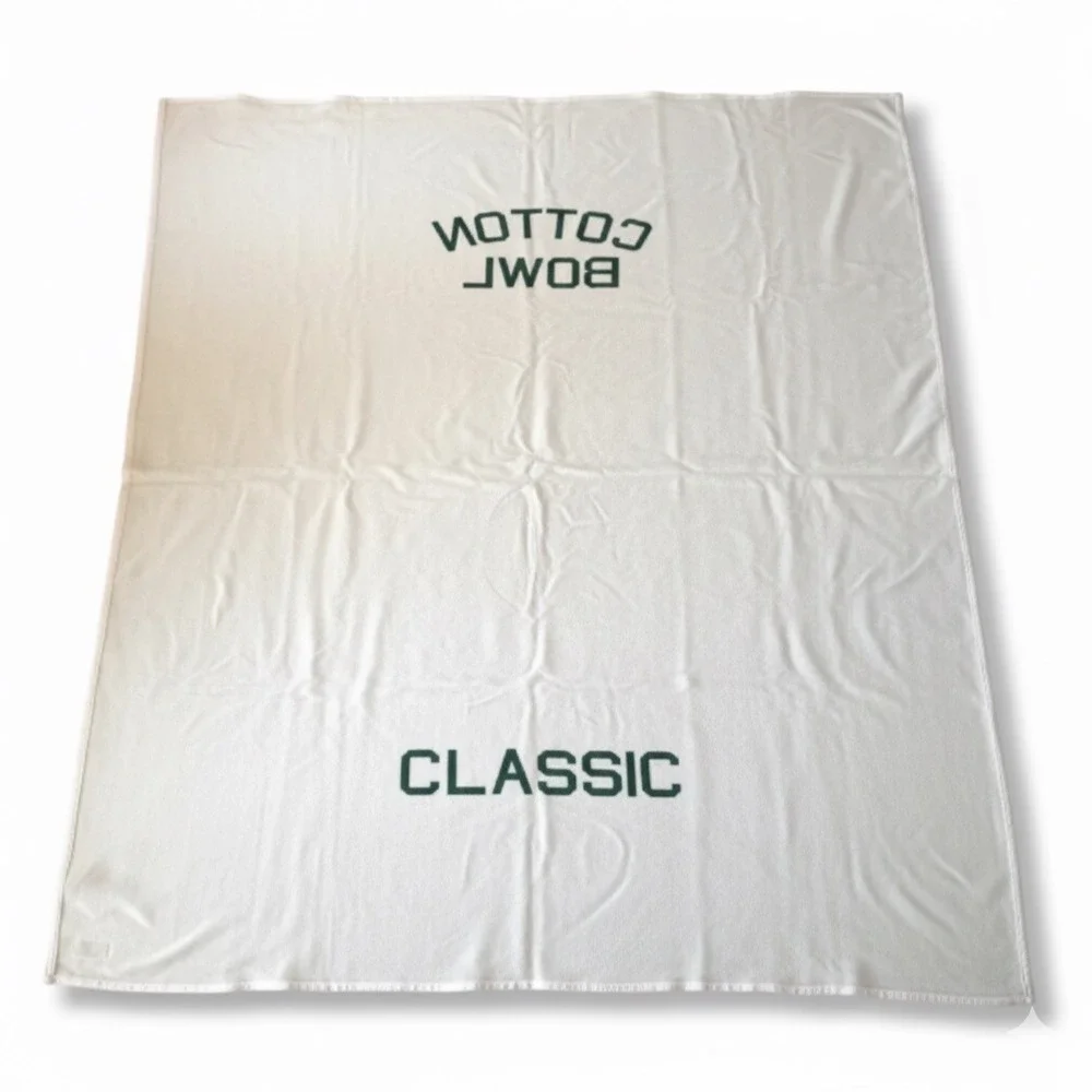 VTG PENDLETON Cotton Bowl Classic SEC College Football Wool Blanket Green 64x74